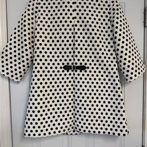 Chico's Black and White Polka Dot Jacket
